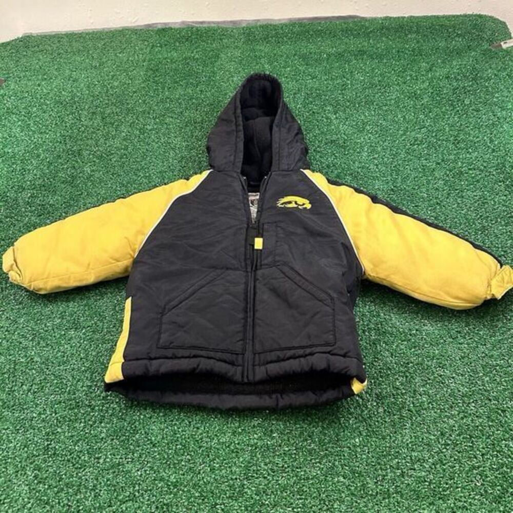 Iowa Hawkeyes Jacket Youth 24 Months Black Yellow‎ Full Zip Outdoor Winter Warm